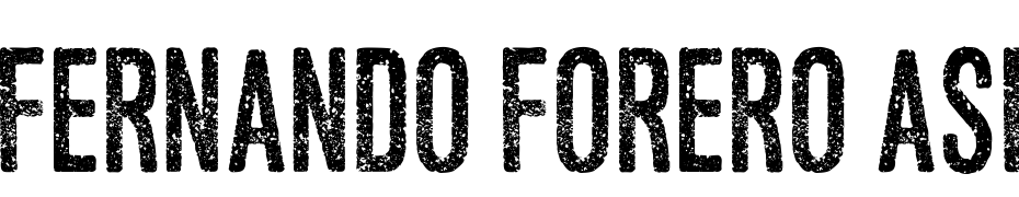 Fernando Forero Asfalto Font Download Free
